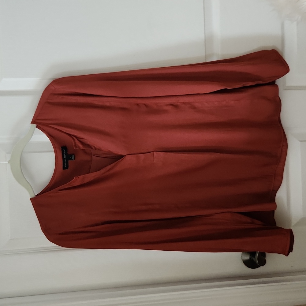 Banana Republic satin shirt sz MED